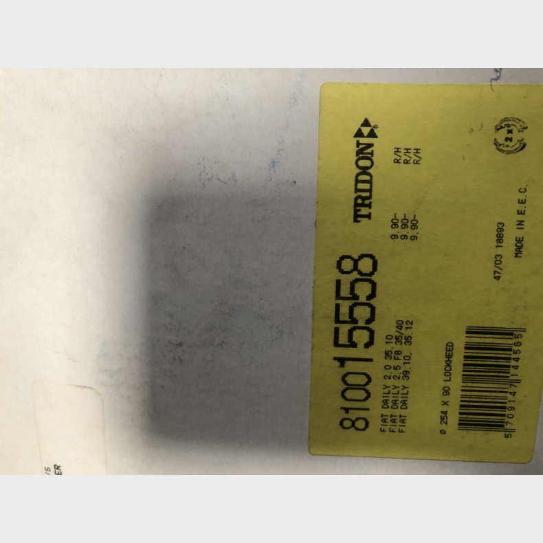 Iveco Daily 90-99 bremsebakkest
