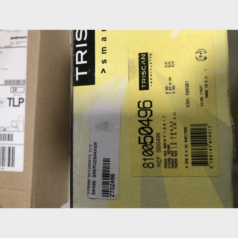 Mazda 323 BG &amp; Mazda 626 GD bremsebakkest