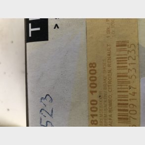 Alfa 145 / 146, Citroen AX & Fiat Bravo / Brava / Marea bremsebakkes�t