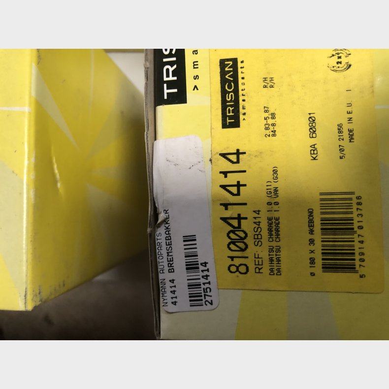 Daihatsu Charade G10 / G11 / G30 bremsebakkest
