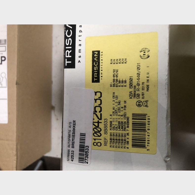 Mitsubishi Colt &amp; Lancer bremsebakkest