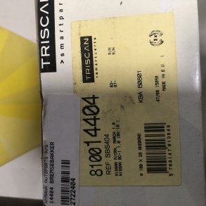 Nissan Micra K10 bremsebakkes�t