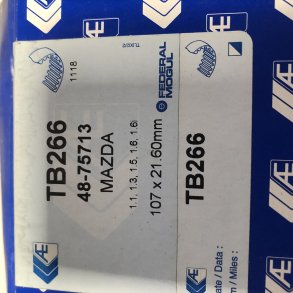 Mazda 1,1 / 1,3 / 1,5 / 1,6 tandrem