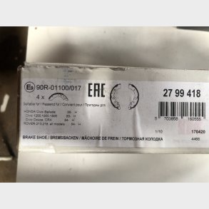 Honda Civic & Rover 200 bremsebakkes�t