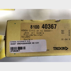 Honda Civic / Prelude & Triumph Acclaim bremsebakkes�t