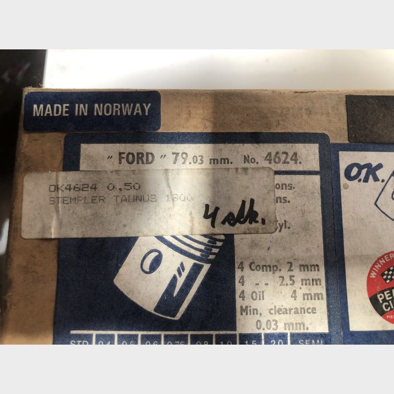 Ford 1294ccm HC stempelst 0,50mm overstr.