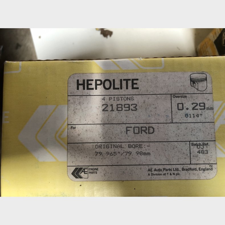 Ford 1,6 CVH stempelst 0,29mm overstr.