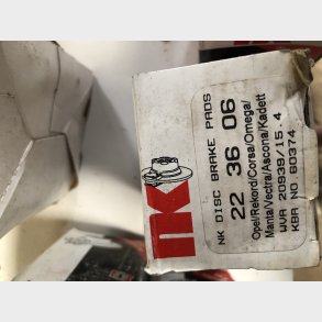 Opel Kadett, Rekord, Ascona, Vectra, Corsa, Omega & Manta bremseklodss�t for