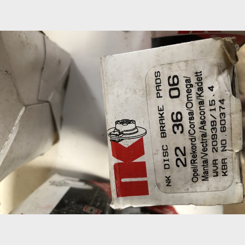 Opel Kadett, Rekord, Ascona, Vectra, Corsa, Omega &amp; Manta bremseklodsst for