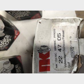 Audi 80 B1, VW Passat B1, Golf 1, Scirocco & Jetta bremseklodss�t for