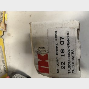 Talbot Horizon, Matra Rancho & Simca 1100 bremseklodss�t for