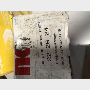 Honda Accord CB bremseklodss�t for