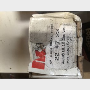 Audi Coupe B2 bremseklodss�t for