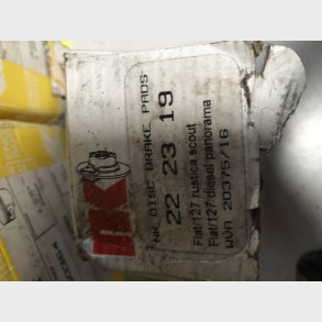 Fiat 127 bremseklodses�t for