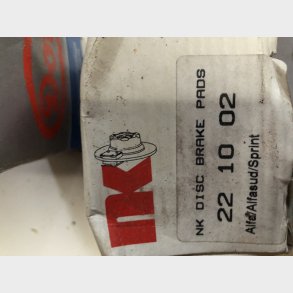 Alfa Alfasud bremseklodses�t bag