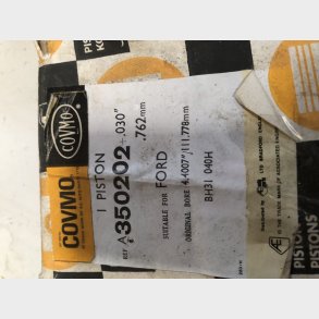 Ford 256 cu. in. stempel 0,50mm overstr.