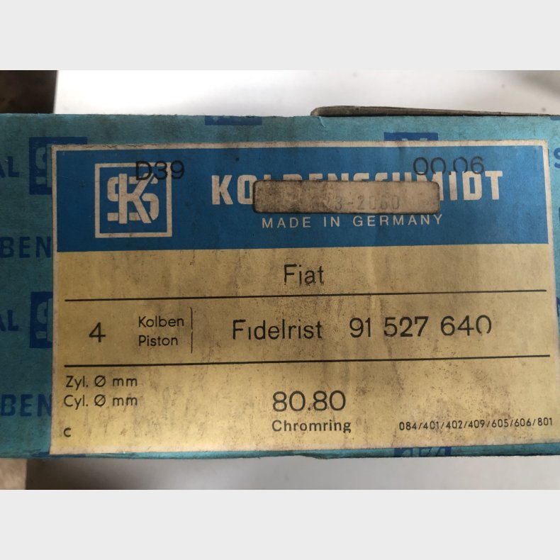 Fiat 124B2.000 stempelst 0,80mm