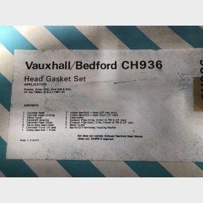 Vauxhall & Bedford 1599ccm OHC slibes�t