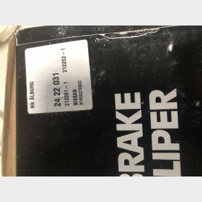 Nissan Terrano / King Cab W21 2WD bremsecalipers�t for