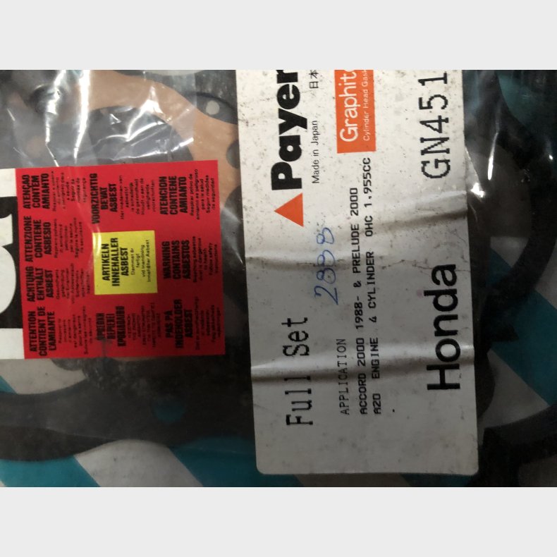 Honda Accord &amp; Prelude 2000 ( A20 ) motorpakningsst