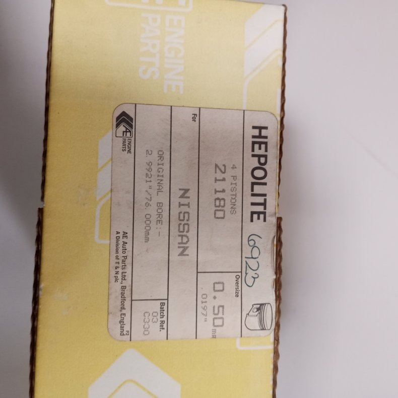 Nissan Sunny N12/N13 1,3 stempelst 0,50mm overtsr.