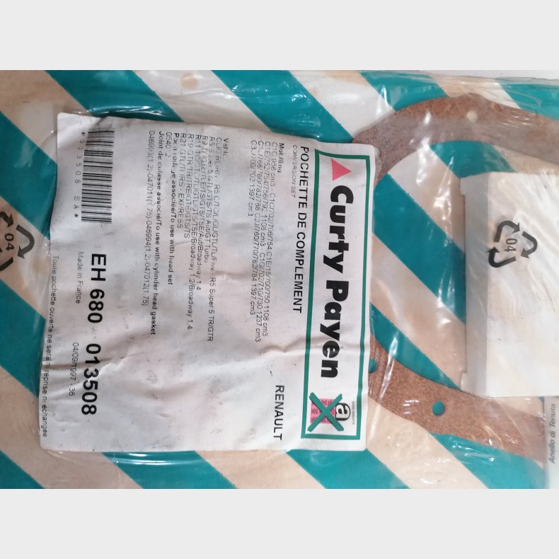 Renault C1C / C1E / C1G / C1J / C2J / C3J krumtapshus pakningsst