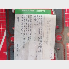 Citroen Visa / LNA, Peugeot 104 /205, Talbot Samba, Renault R14 toppakning