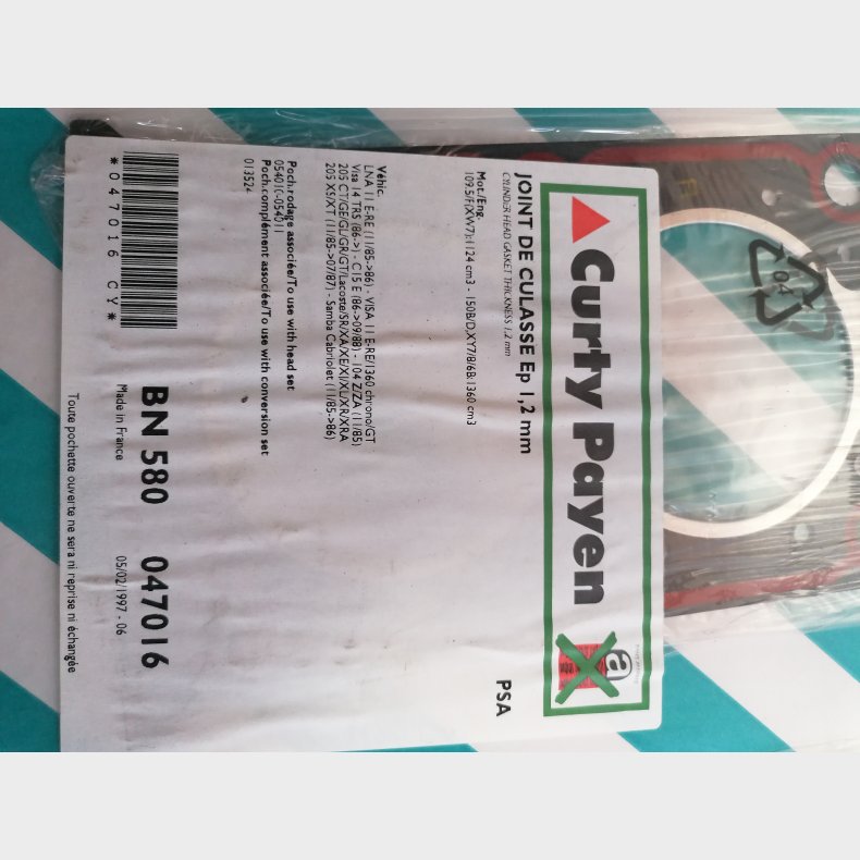 Citroen Visa / LNA, Peugeot 104 /205, Talbot Samba, Renault R14 toppakning