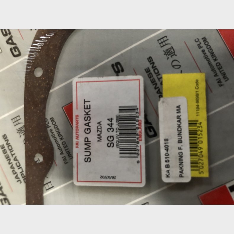 Mazda 626 GC &amp; GD, 929 HB &amp; HC 1,8 - 2,2 bundkarspakning