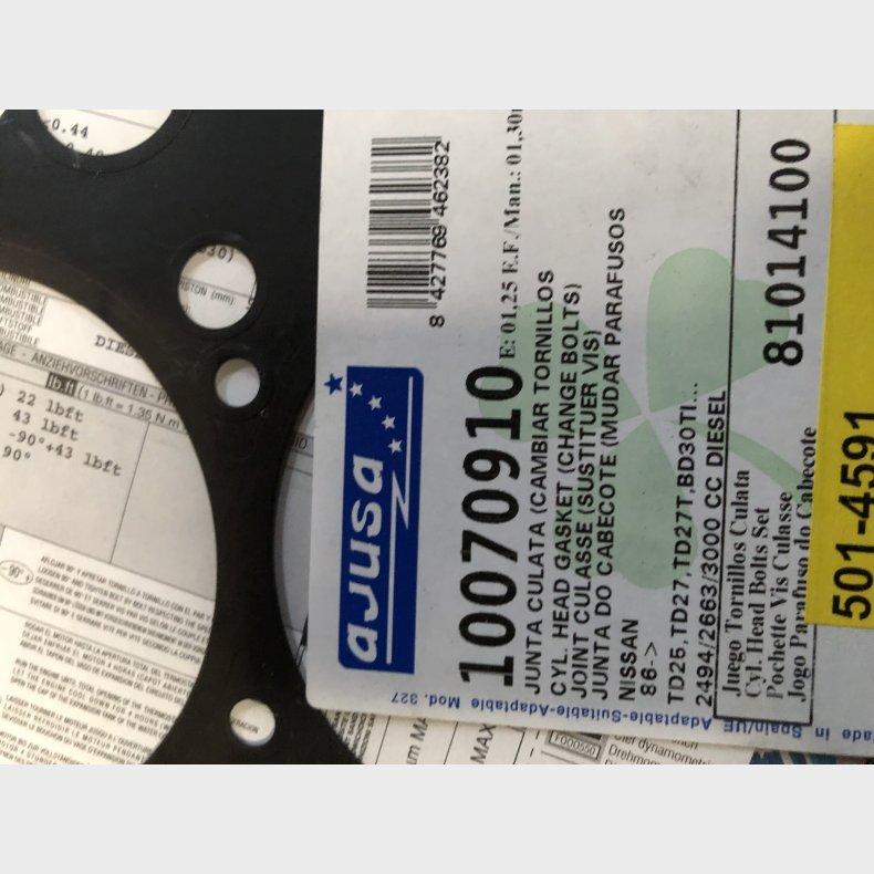 Nissan TD25, TD27, TD27T &amp; BD30TI toppakning