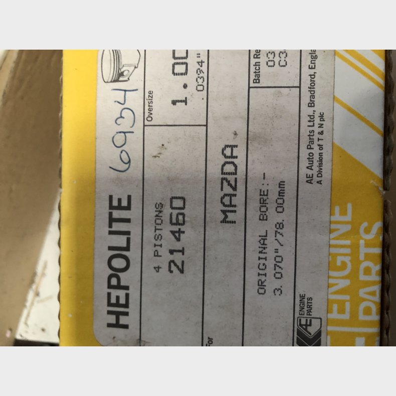 Mazda 626 CB2 1,6 stempelst 1,00mm