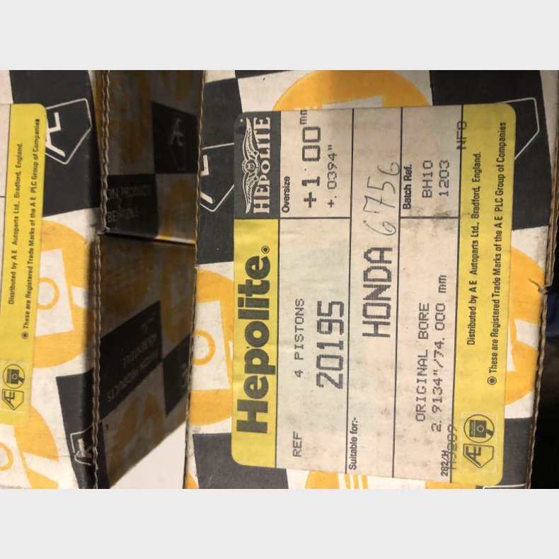 Honda Civic 1500 EDI stempelst 1,00mm overstr.