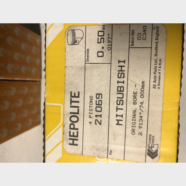 Mitsubishi Colt A172 1,4 stempelst 0,50mm overstr.