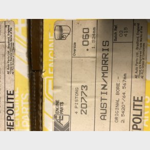 Austin 998ccm stempels�t 1,50mm overstr.