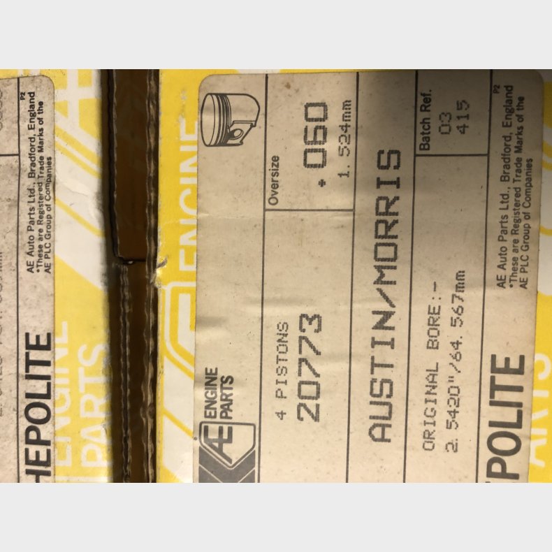 Austin 998ccm stempelst 1,50mm overstr.