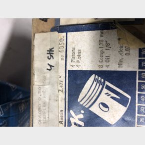 Austin 850ccm stempels�t 0,50mm overstr.