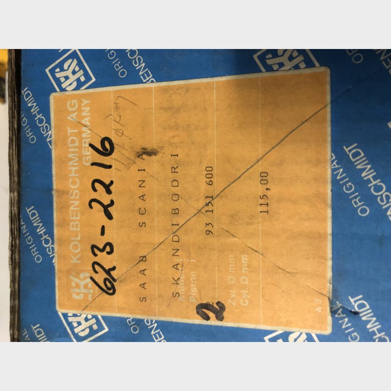 Scania D8 stempel std. str.