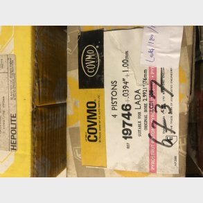 Lada 1200 OHC & 1500 OHC stempels�t 1,00mm overstr.