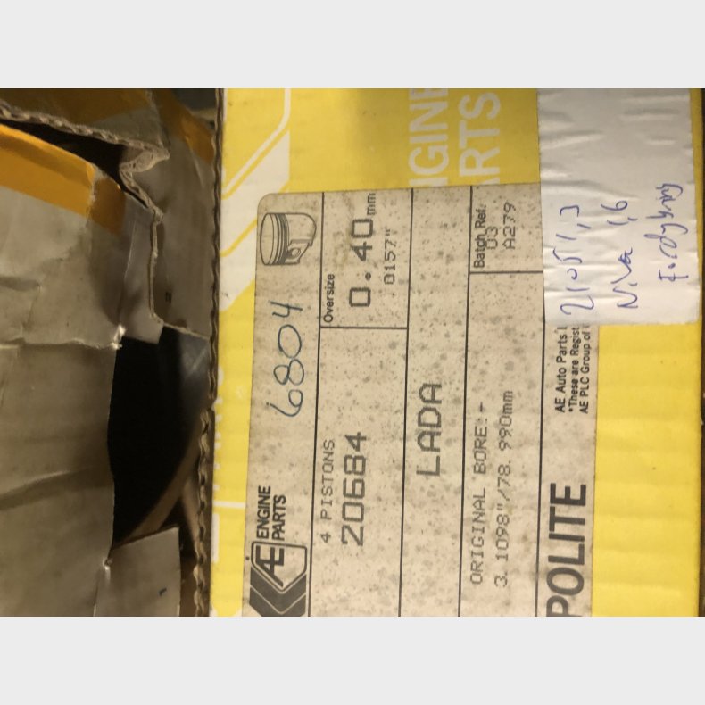 Lada 1300 OHC &amp; 1600 OHC stempelst 0,40mm overstr.