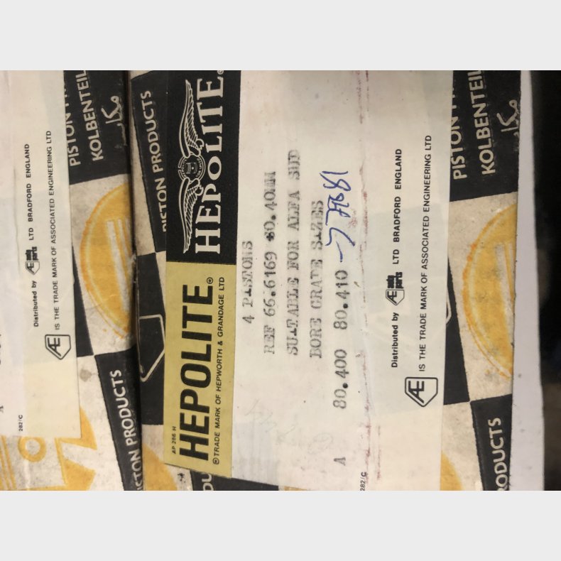 Alfasud 1200 &amp; 1350 stempelst 0,40mm overstr.