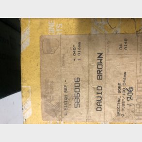 David Brown 770 & 990 stempel i 0,04