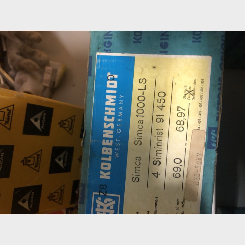 Simca 349 &amp; 352 stempelst i 1,00mm overstr.