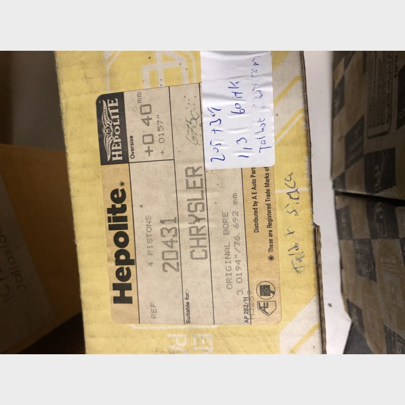 Simca 1294, 1296 &amp; 1442ccm stempelst 0,40mm overstr.